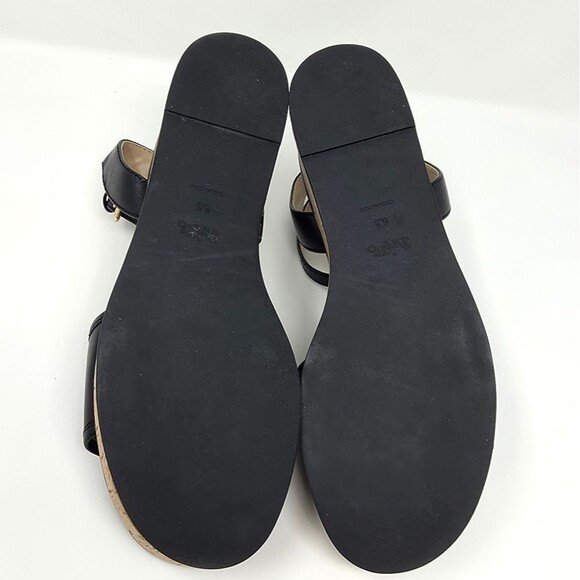 Coach Tullie Leather Platform Strap Sandal Black Women's Size 6.5 CR884 - Picture 12 of 16